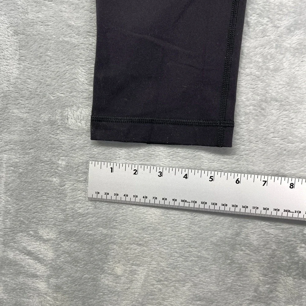 Lululemon Leggings Women 4 (26x33) Black Groove Slim Skinny Leg Athletic Pull On